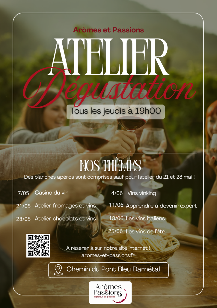 Atelier dégustation hebdomadaire à Rouen