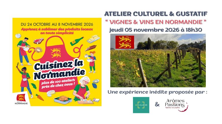 Atelier dégustation vin normand à Rouen